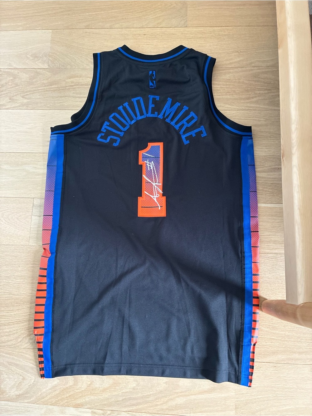 Authentic Men's KNICKS Amari Stoudemire Basketball Jersey - Signed
